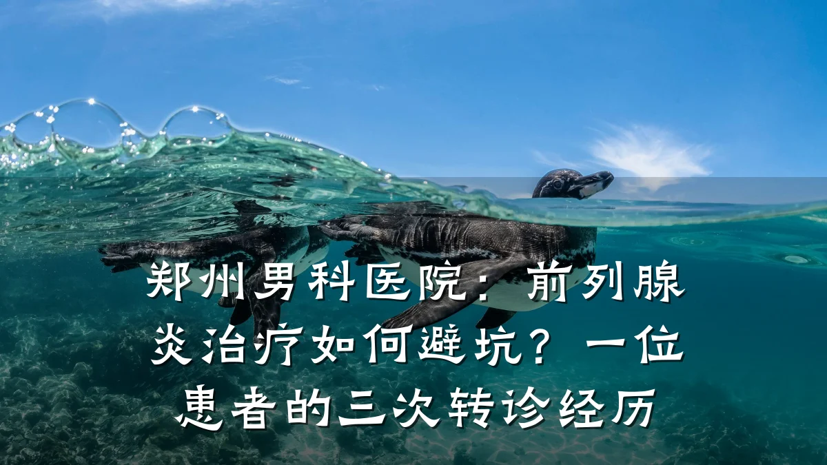 郑州男科医院:前列腺炎治疗如何避坑?一位患者的三次转诊经历