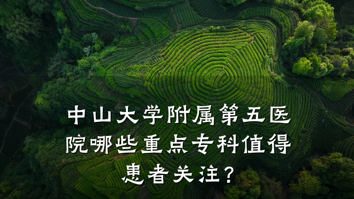 中山大学附属第五医院哪些重点专科值得患者关注?