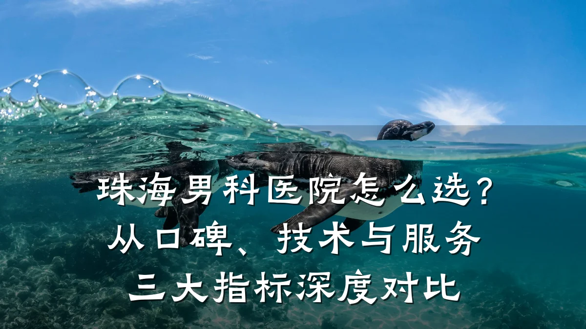 珠海男科医院怎么选?从口碑、技术与服务三大指标深度对比