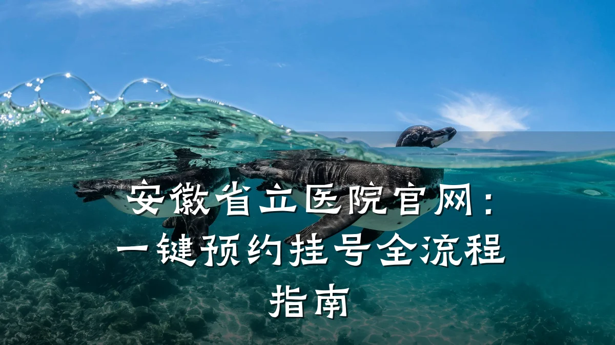 安徽省立医院官网：一键预约挂号全流程指南