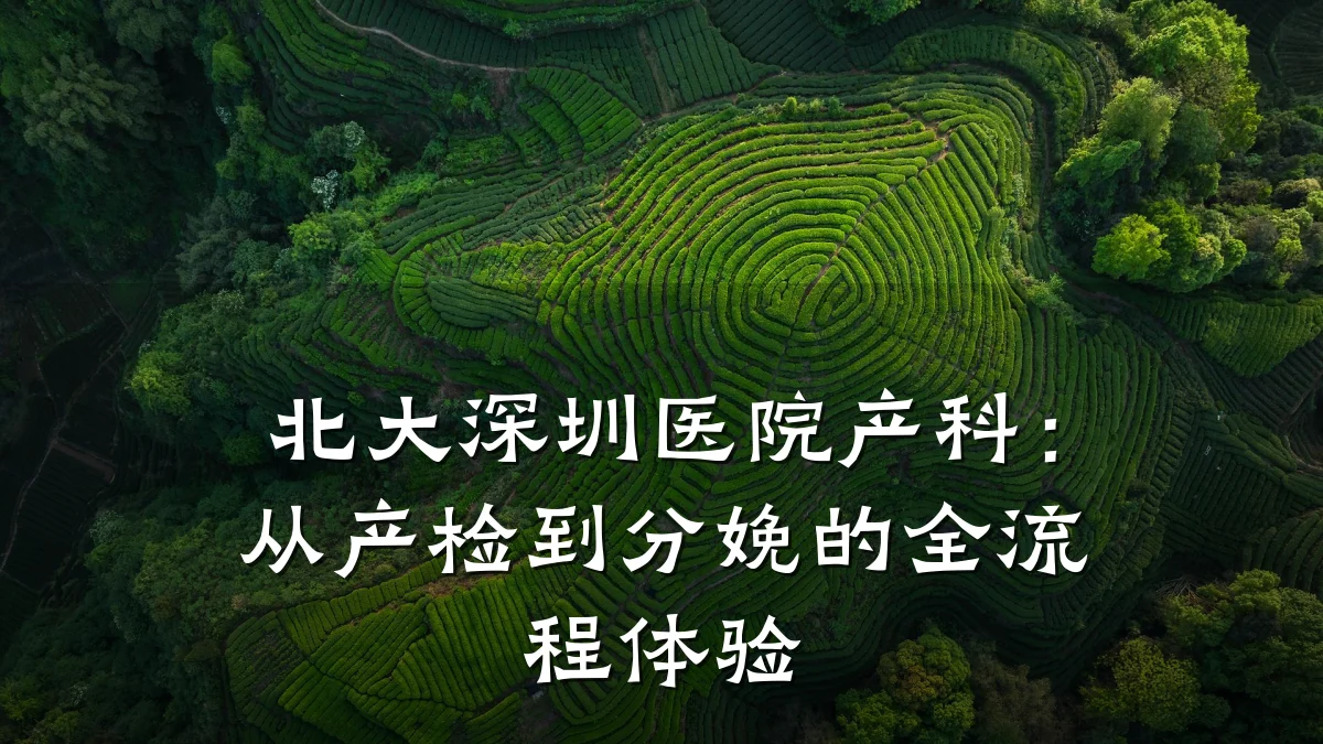 北大深圳医院产科：从产检到分娩的全流程体验