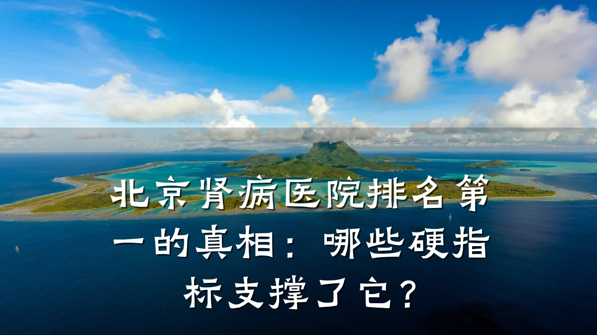 北京肾病医院排名第一的真相:哪些硬指标支撑了它?