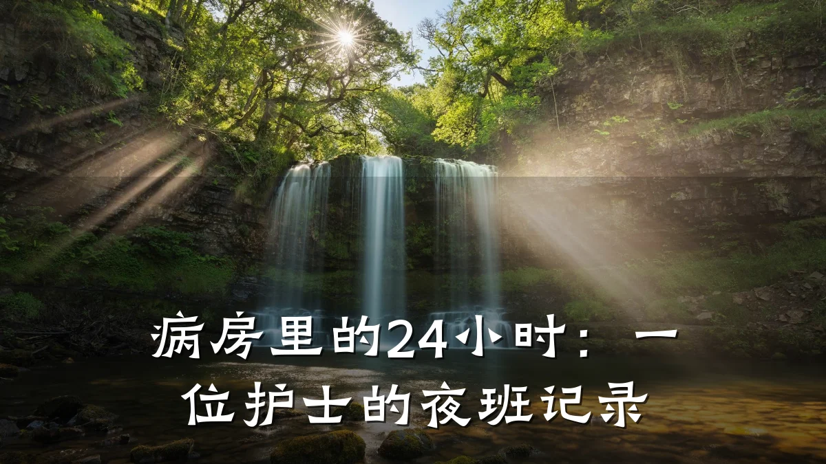 病房里的24小时:一位护士的夜班记录