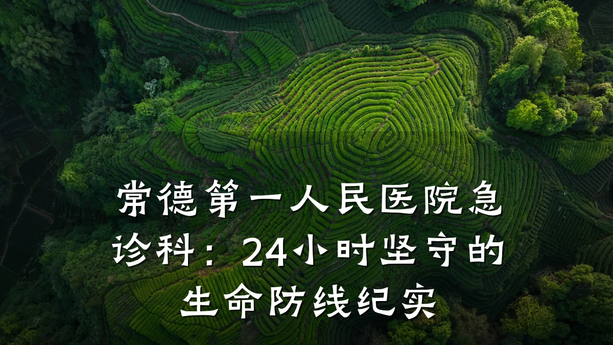 常德第一人民医院急诊科:24小时坚守的生命防线纪实