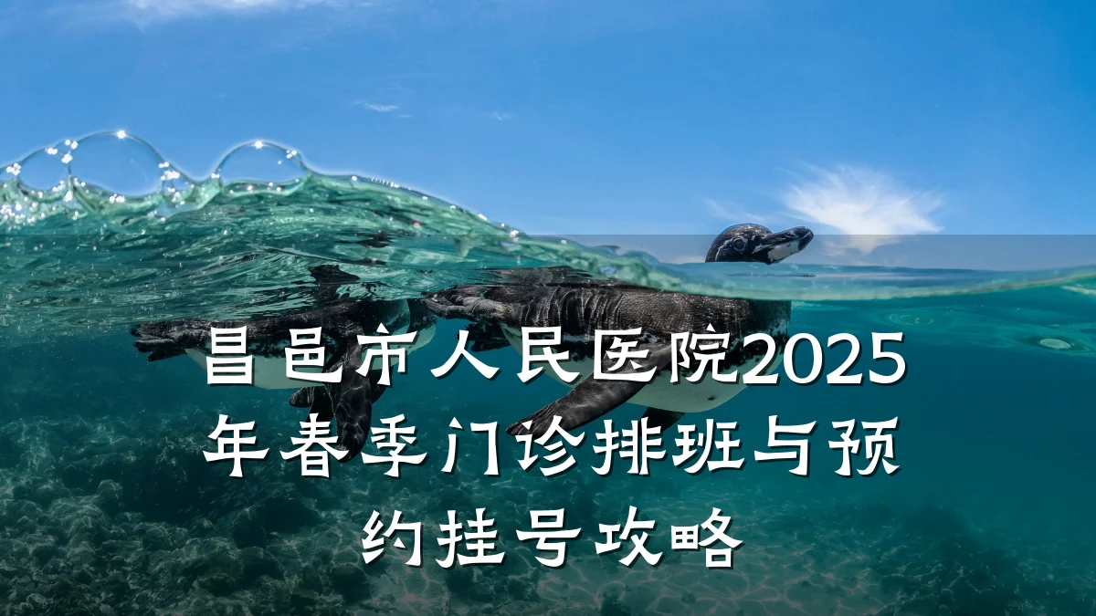 昌邑市人民医院2025年春季门诊排班与预约挂号攻略