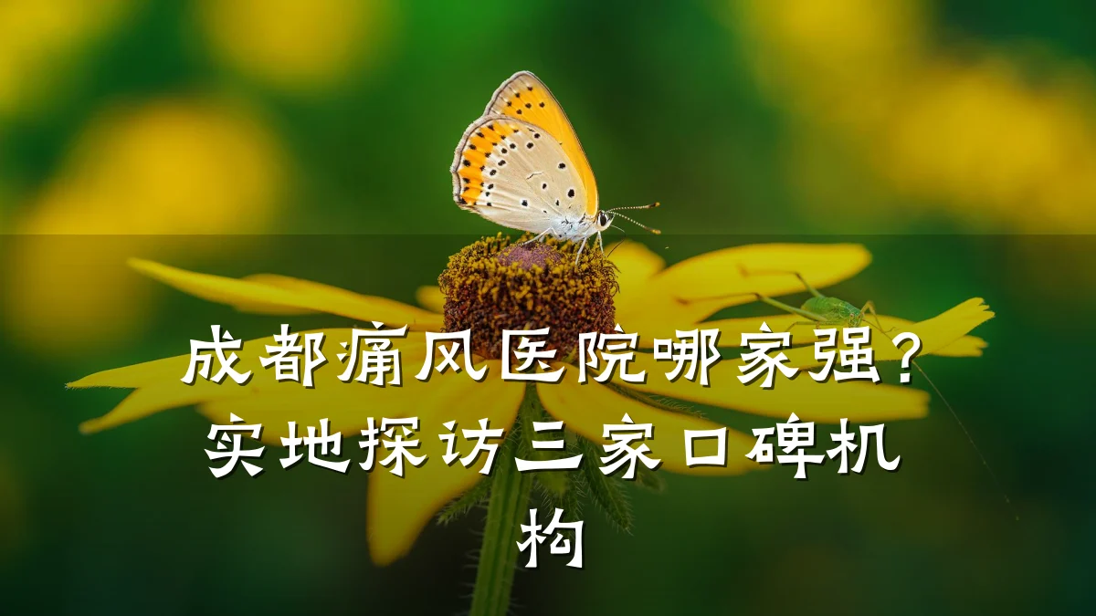 成都痛风医院哪家强?实地探访三家口碑机构