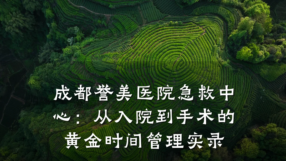 成都誉美医院急救中心:从入院到手术的黄金时间管理实录