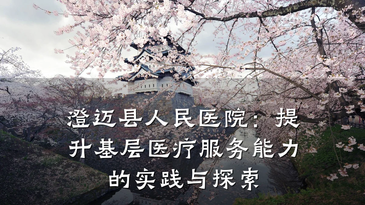 澄迈县人民医院：提升基层医疗服务能力的实践与探索