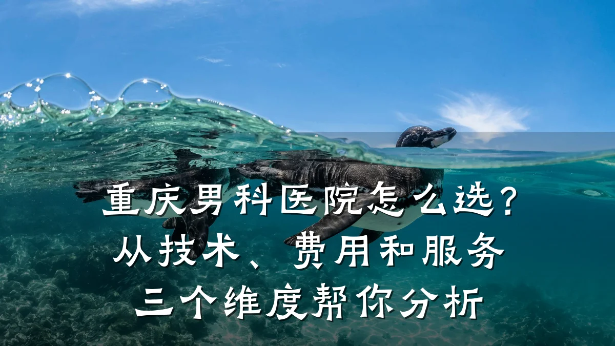 重庆男科医院怎么选？从技术、费用和服务三个维度帮你分析