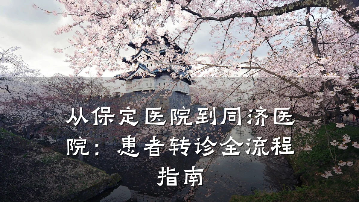 从保定医院到同济医院:患者转诊全流程指南