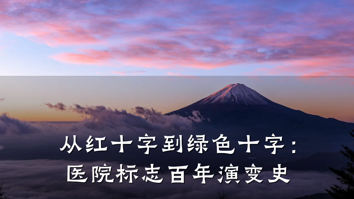 从红十字到绿色十字:医院标志百年演变史