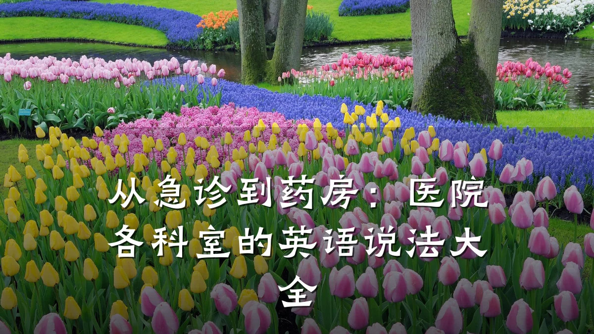 从急诊到药房：医院各科室的英语说法大全