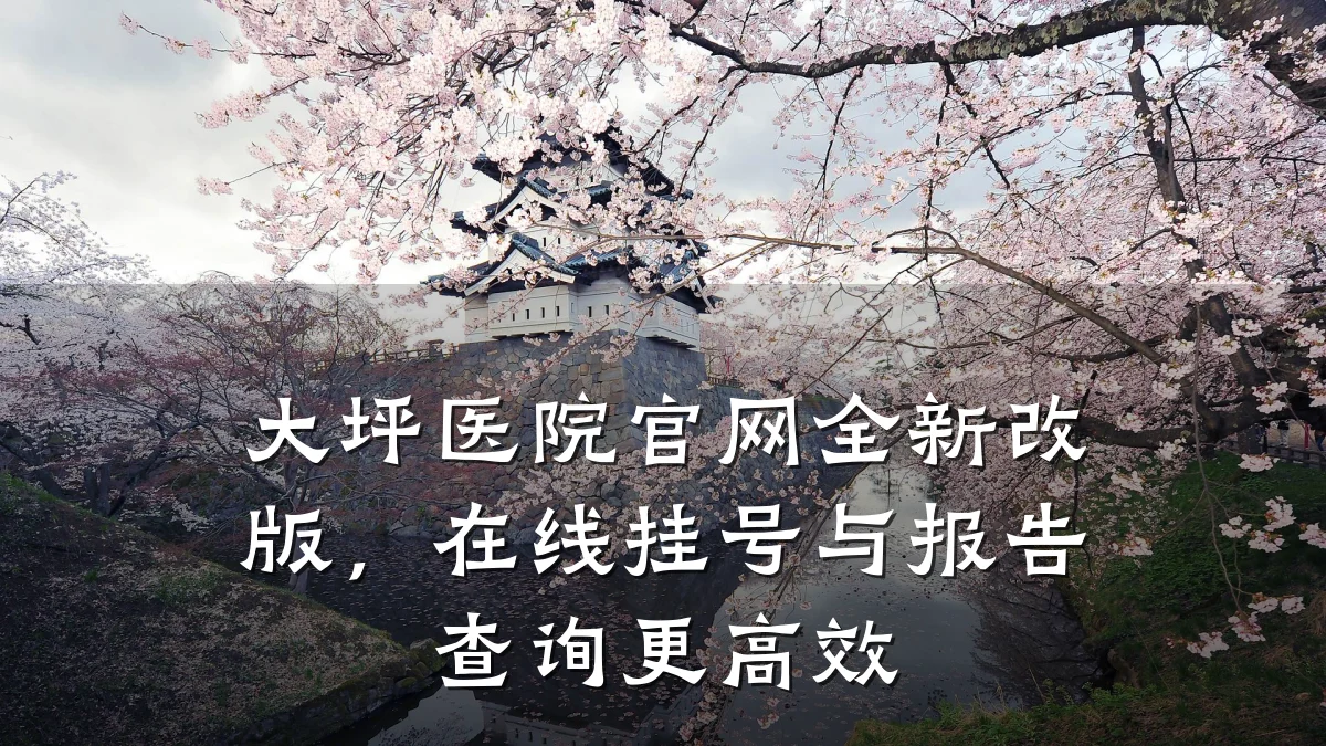 大坪医院官网全新改版,在线挂号与报告查询更高效