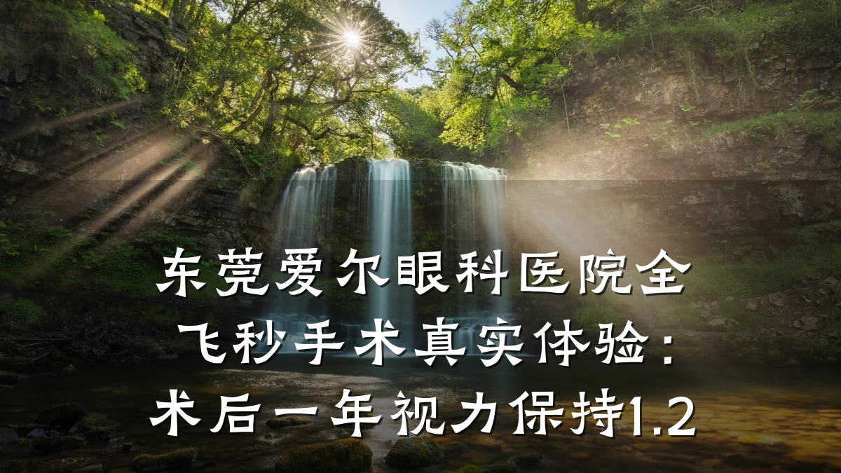 东莞爱尔眼科医院全飞秒手术真实体验:术后一年视力保持1.2