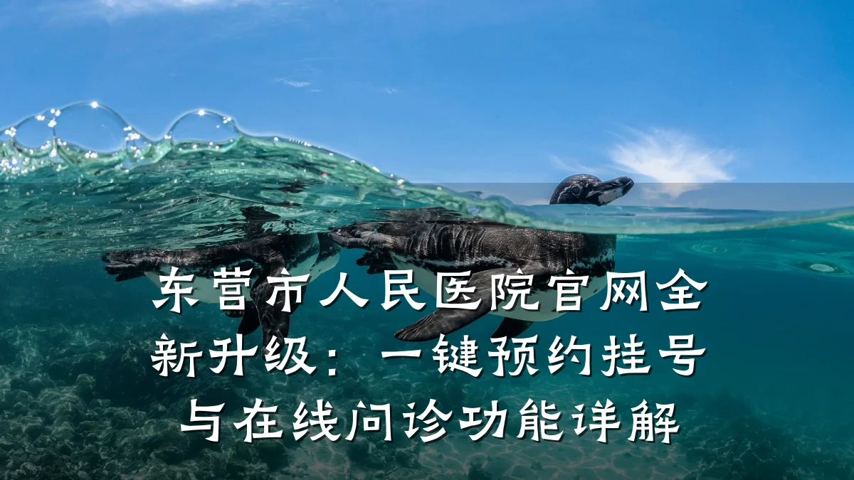 东营市人民医院官网全新升级：一键预约挂号与在线问诊功能详解