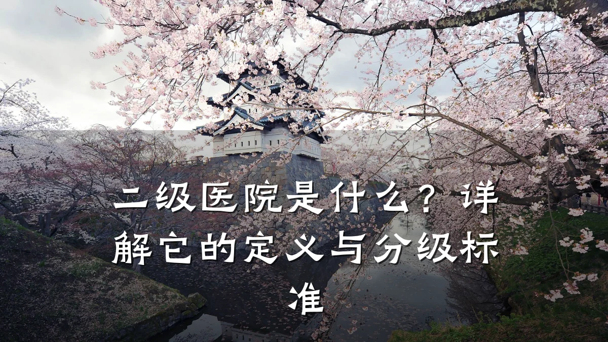二级医院是什么?详解它的定义与分级标准