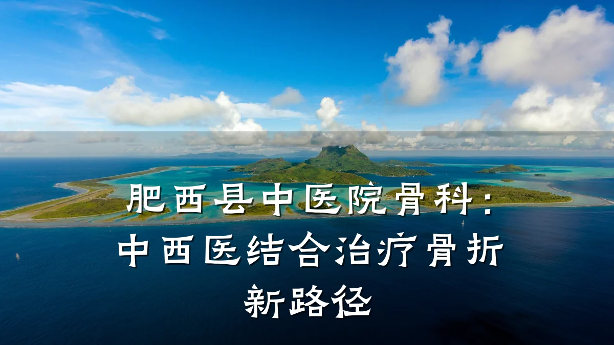 肥西县中医院骨科：中西医结合治疗骨折新路径
