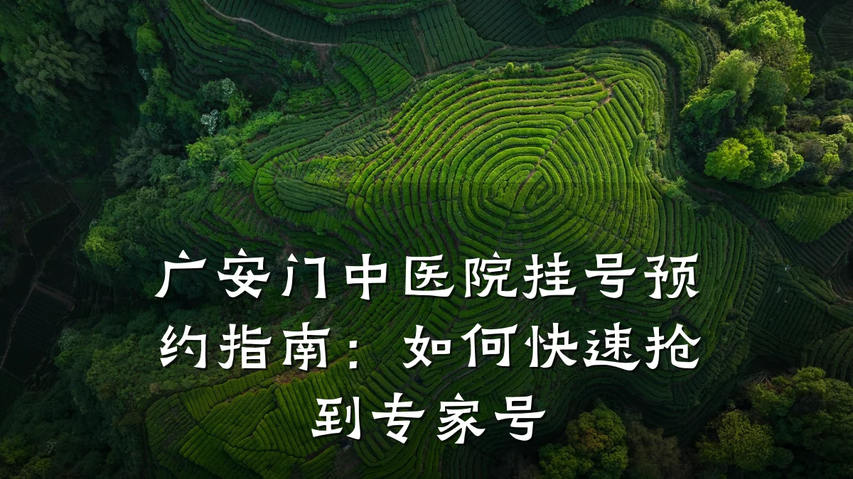 广安门中医院挂号预约指南:如何快速抢到专家号