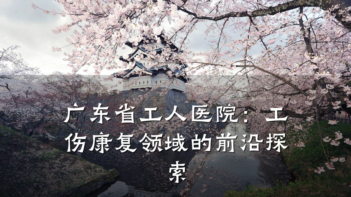 广东省工人医院:工伤康复领域的前沿探索