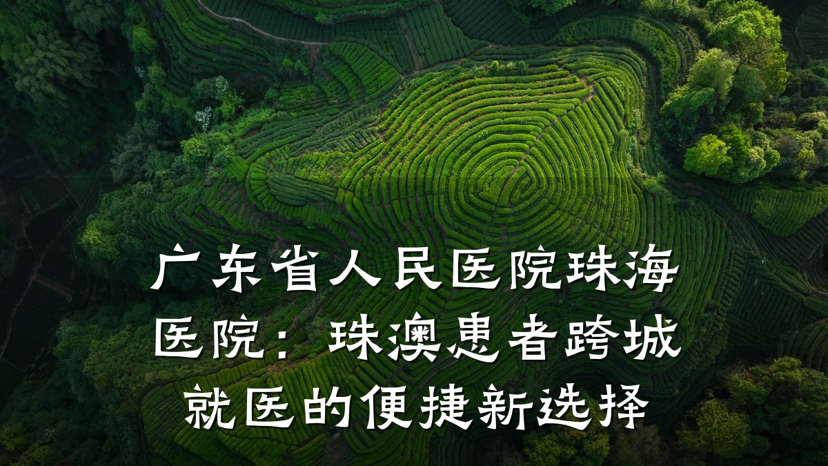 广东省人民医院珠海医院：珠澳患者跨城就医的便捷新选择