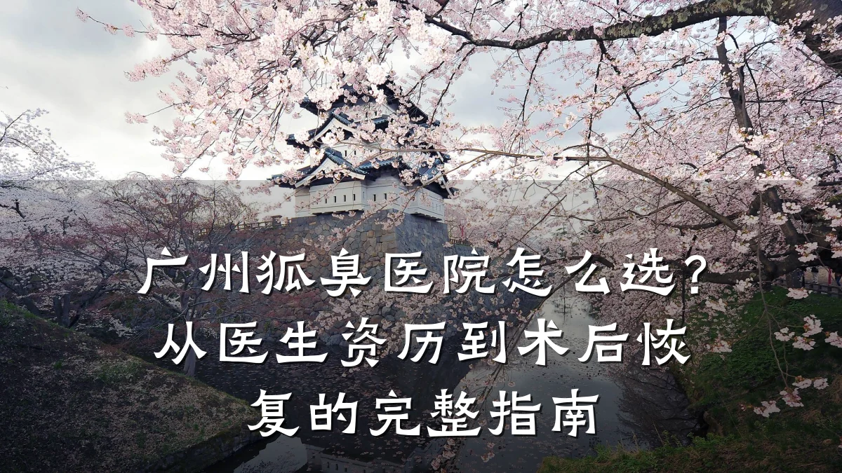 广州狐臭医院怎么选?从医生资历到术后恢复的完整指南