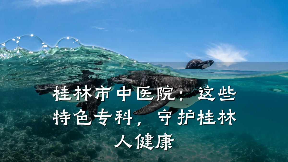 桂林市中医院:这些特色专科,守护桂林人健康