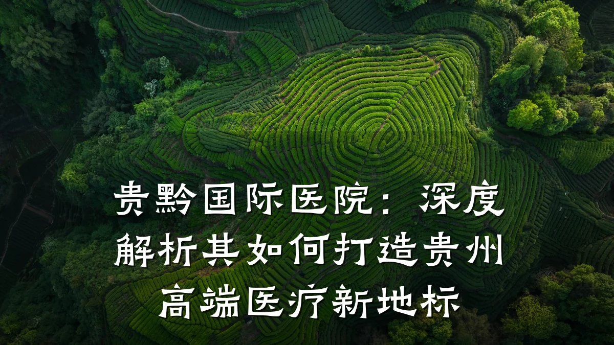 贵黔国际医院:深度解析其如何打造贵州高端医疗新地标