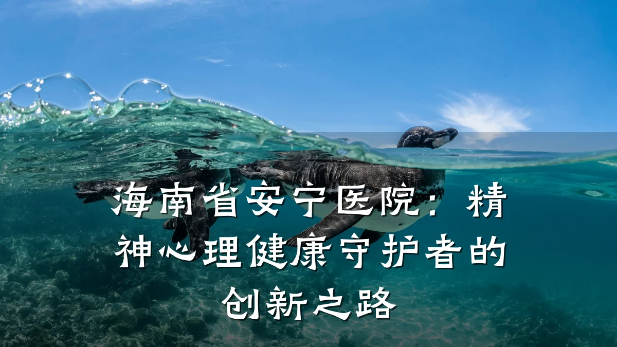 海南省安宁医院:精神心理健康守护者的创新之路