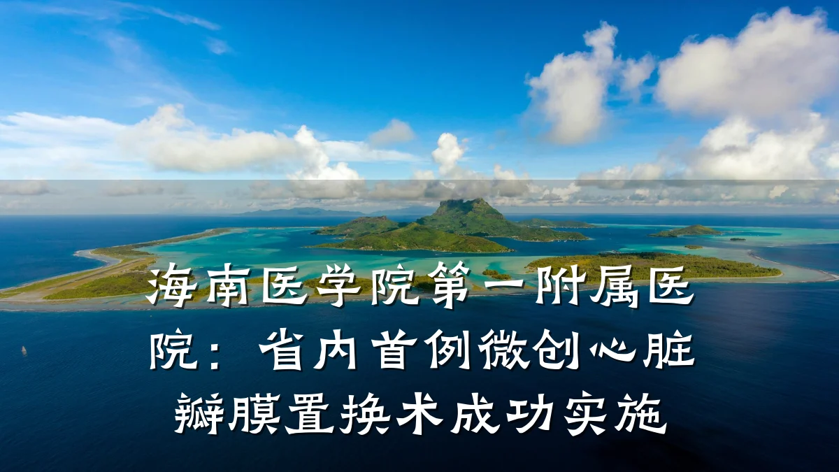 海南医学院第一附属医院:省内首例微创心脏瓣膜置换术成功实施