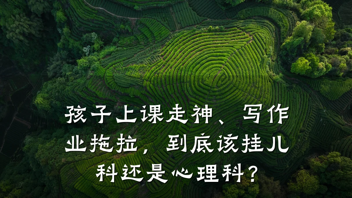 孩子上课走神、写作业拖拉,到底该挂儿科还是心理科?