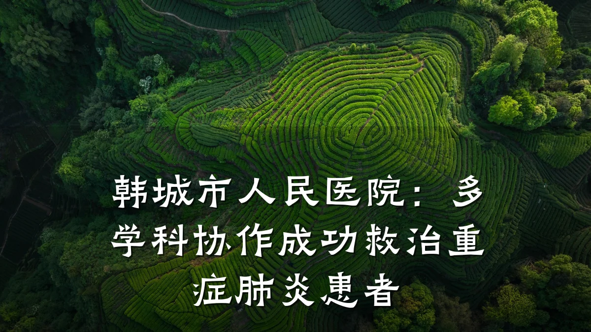 韩城市人民医院:多学科协作成功救治重症肺炎患者