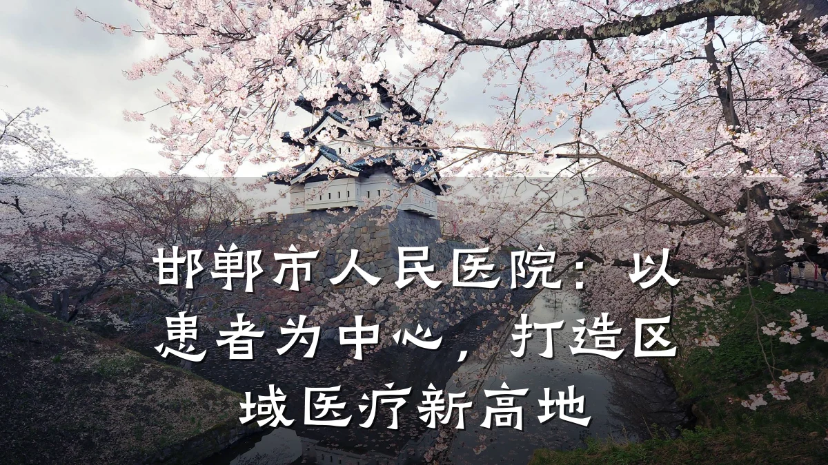 邯郸市人民医院:以患者为中心,打造区域医疗新高地