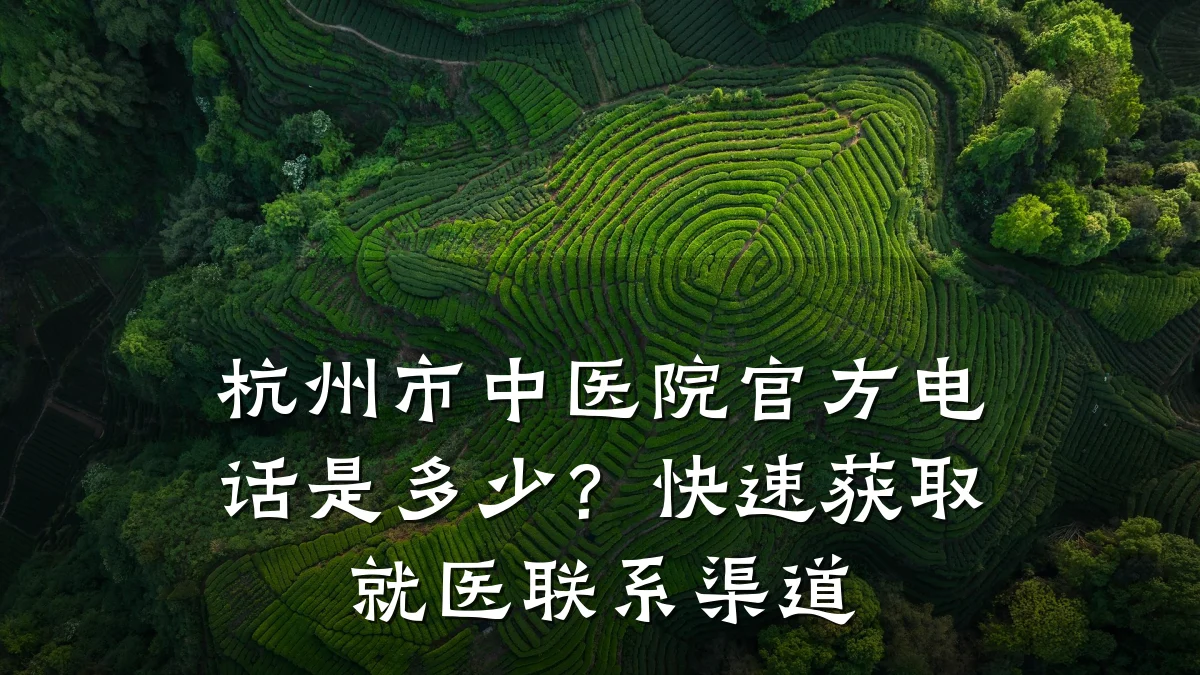 杭州市中医院官方电话是多少?快速获取就医联系渠道