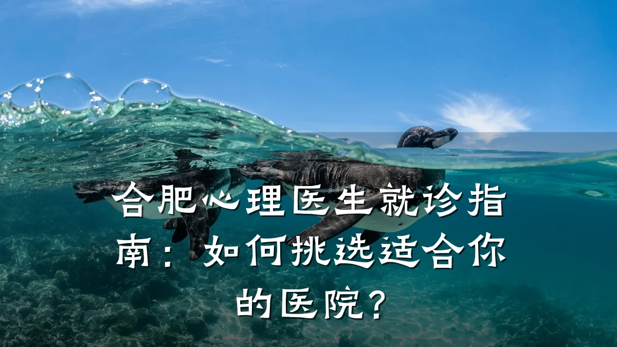 合肥心理医生就诊指南：如何挑选适合你的医院？