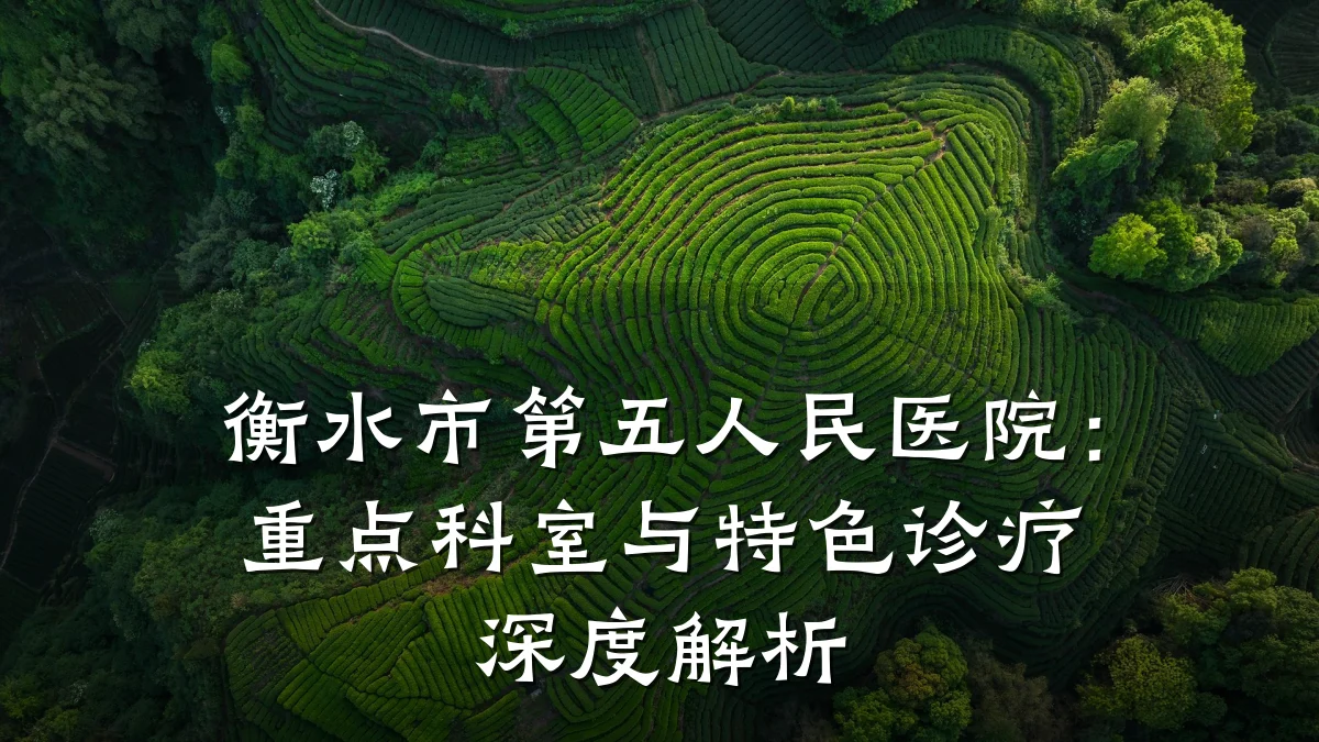衡水市第五人民医院：重点科室与特色诊疗深度解析