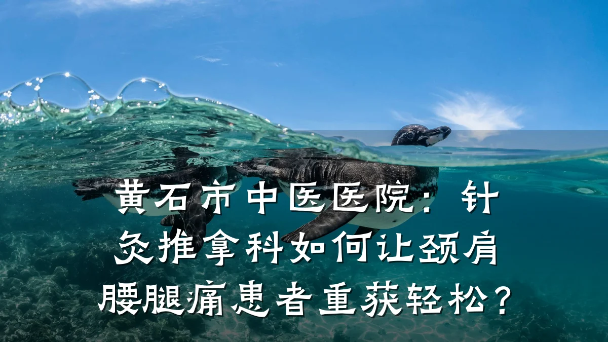 黄石市中医医院：针灸推拿科如何让颈肩腰腿痛患者重获轻松？