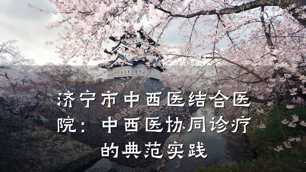 济宁市中西医结合医院：中西医协同诊疗的典范实践