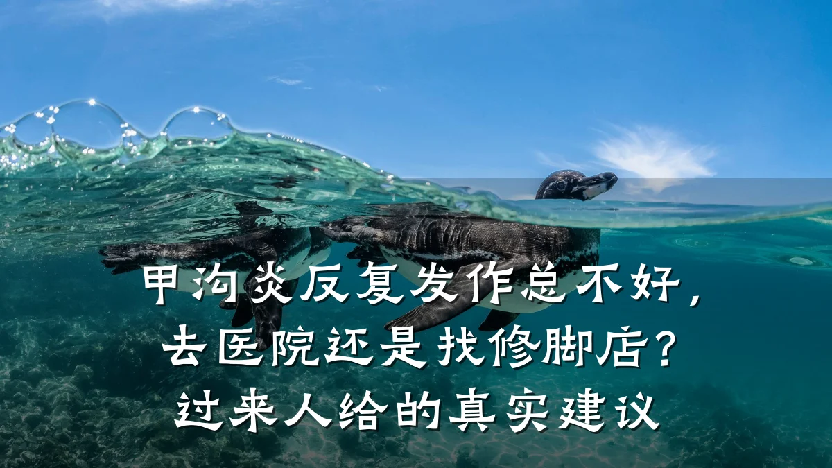 甲沟炎反复发作总不好,去医院还是找修脚店?过来人给的真实建议