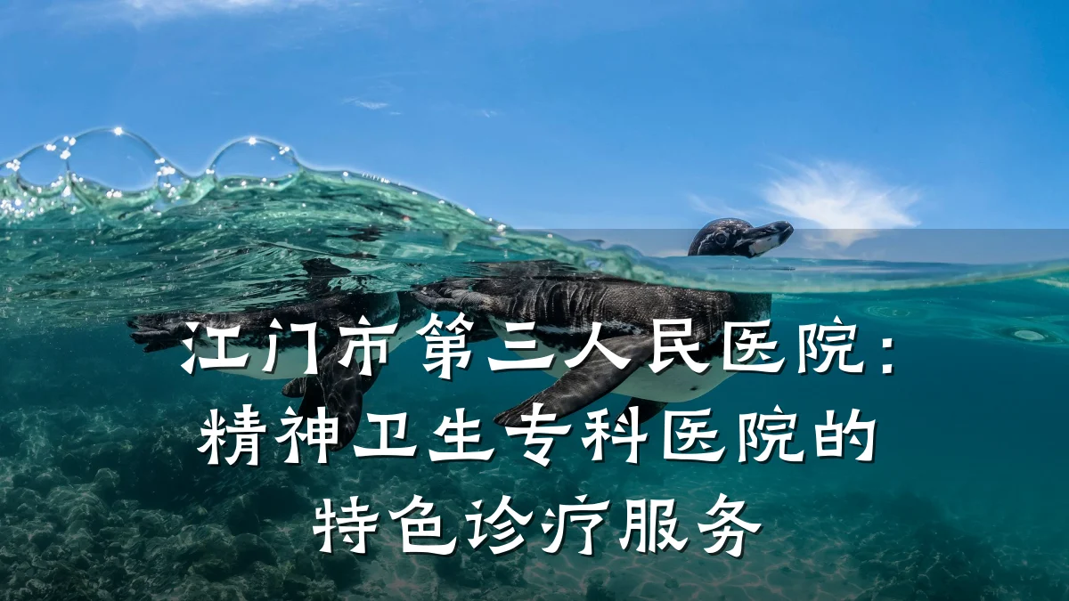 江门市第三人民医院:精神卫生专科医院的特色诊疗服务