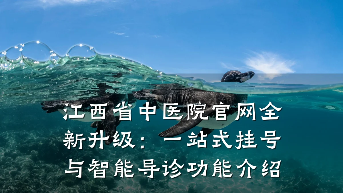 江西省中医院官网全新升级:一站式挂号与智能导诊功能介绍