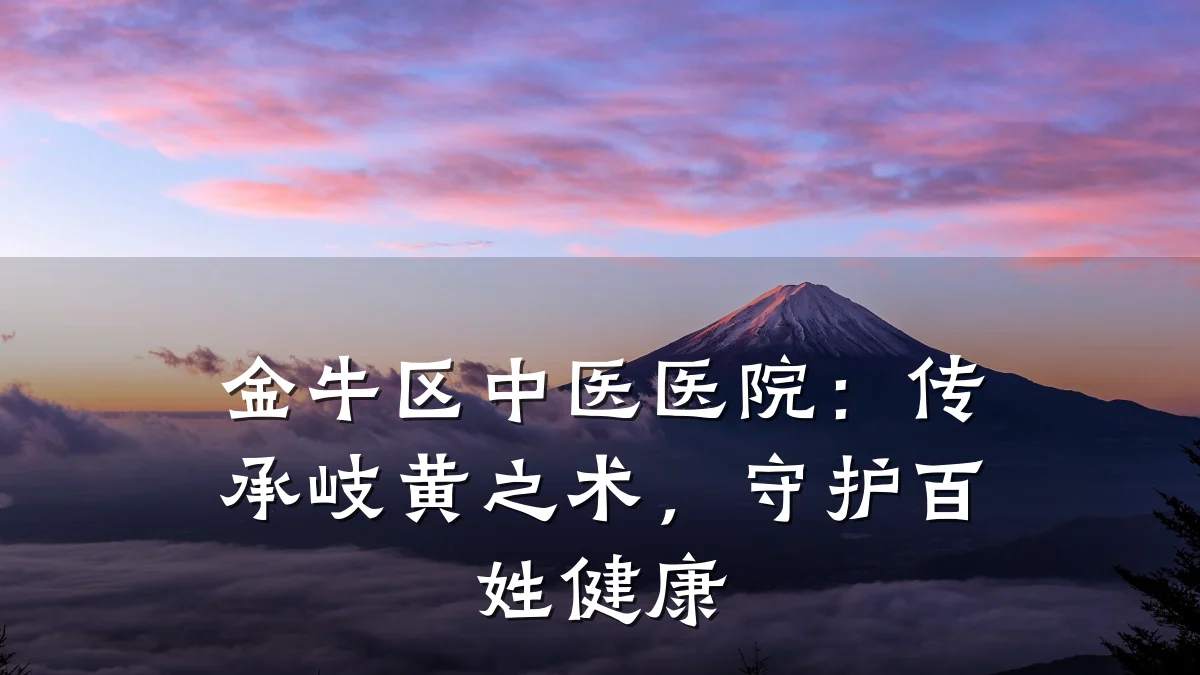 金牛区中医医院：传承岐黄之术，守护百姓健康