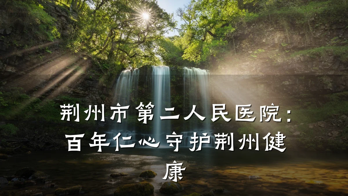 荆州市第二人民医院:百年仁心守护荆州健康