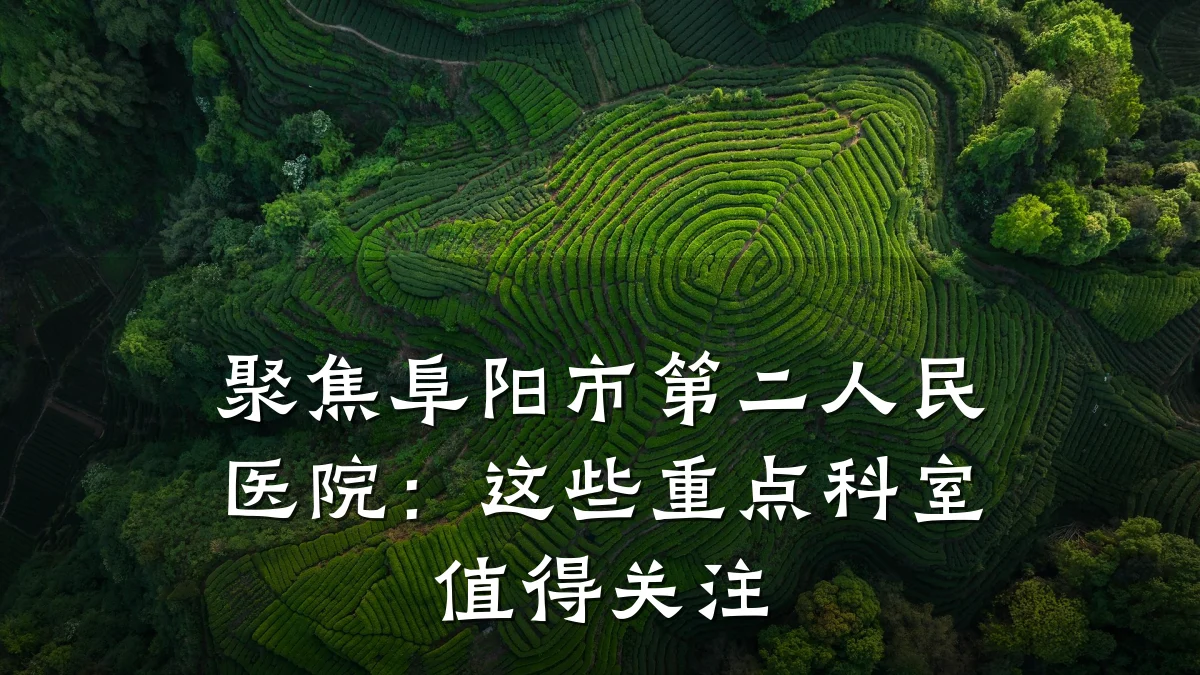 聚焦阜阳市第二人民医院：这些重点科室值得关注
