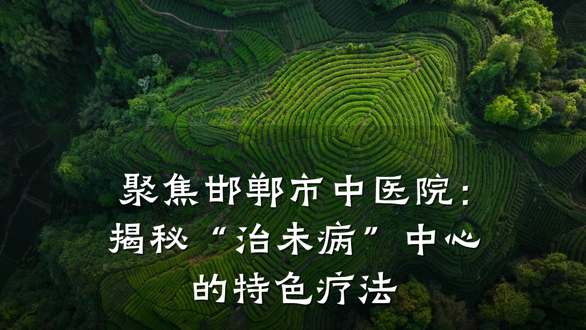聚焦邯郸市中医院：揭秘“治未病”中心的特色疗法