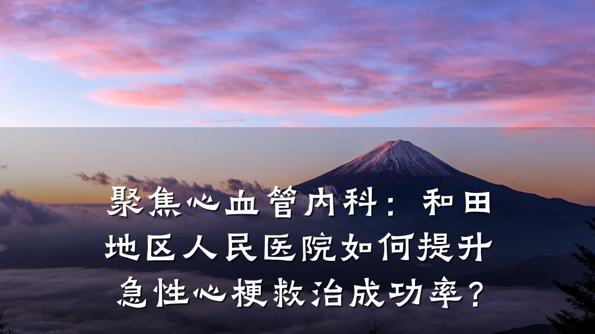 聚焦心血管内科:和田地区人民医院如何提升急性心梗救治成功率?