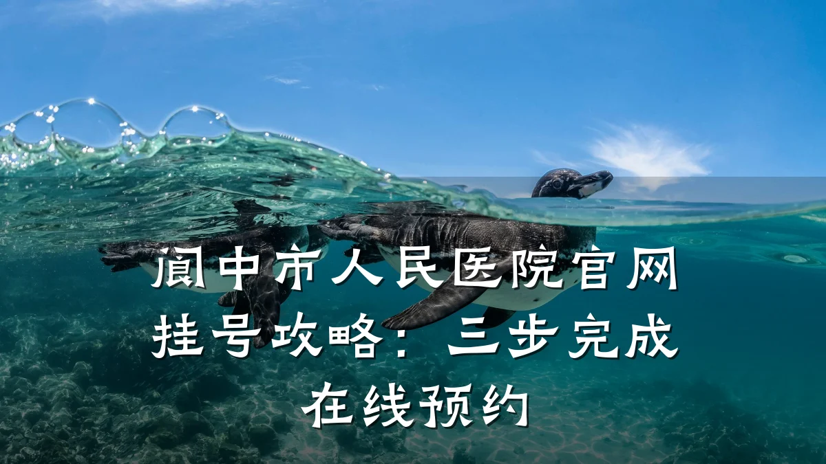 阆中市人民医院官网挂号攻略：三步完成在线预约