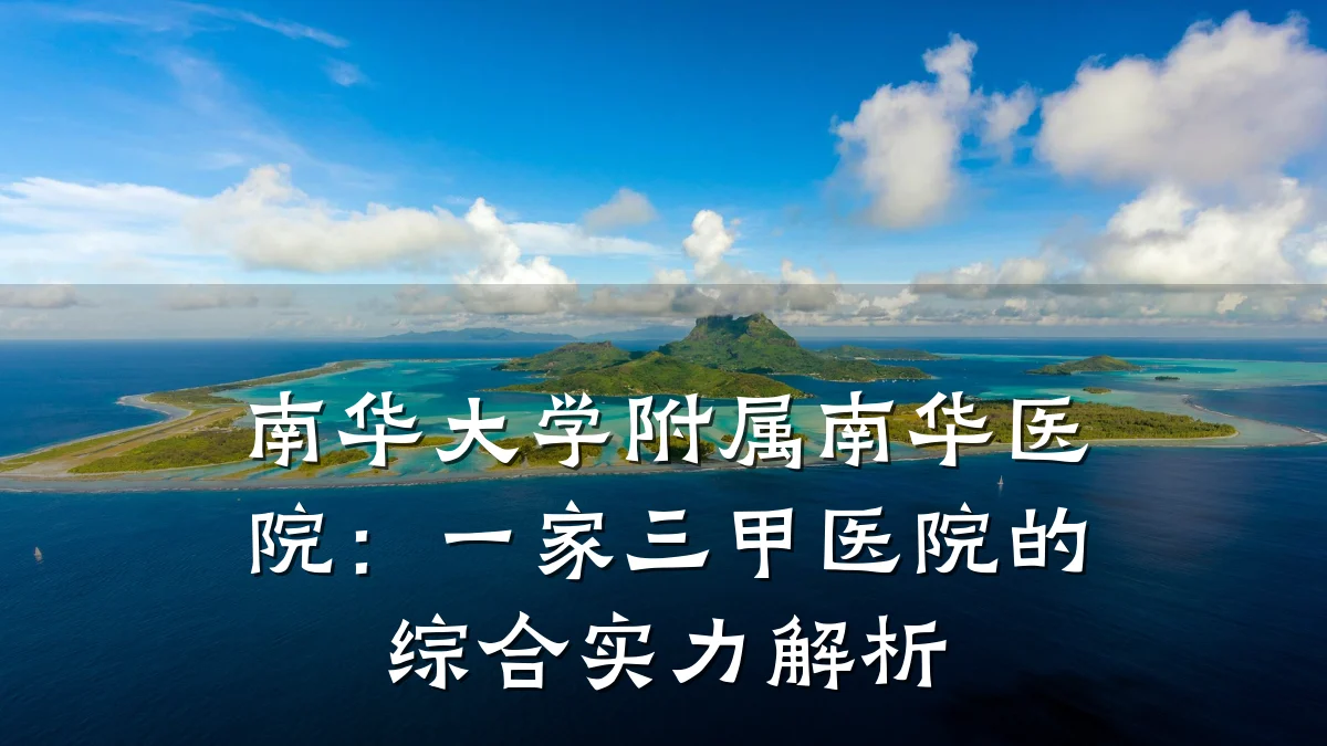 南华大学附属南华医院:一家三甲医院的综合实力解析
