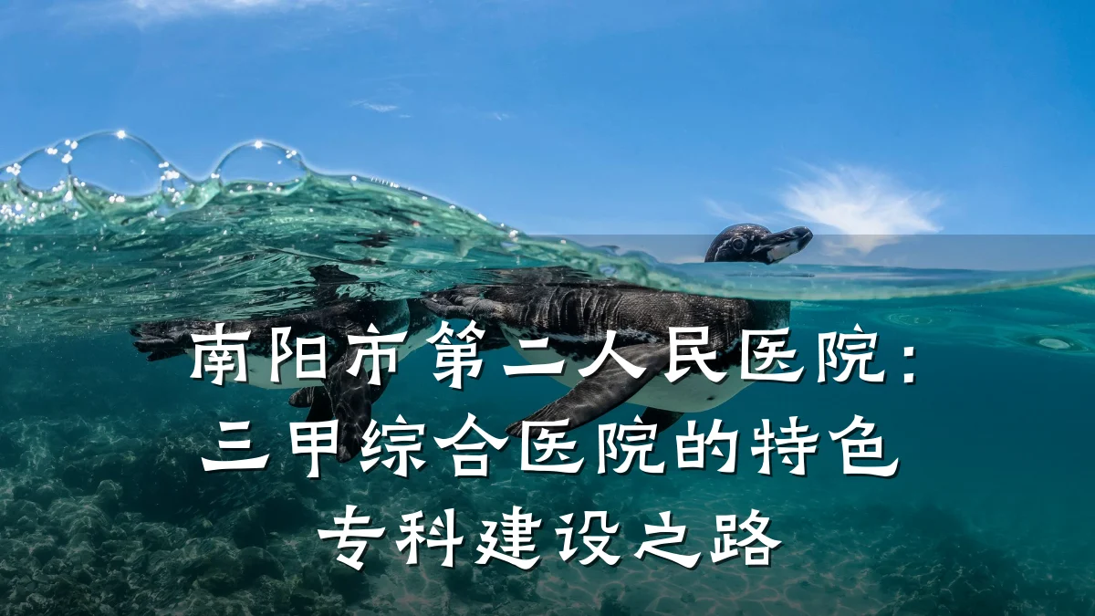 南阳市第二人民医院:三甲综合医院的特色专科建设之路