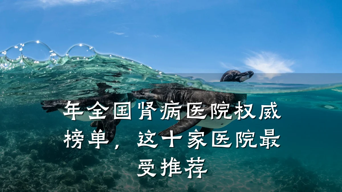 年全国肾病医院权威榜单,这十家医院最受推荐