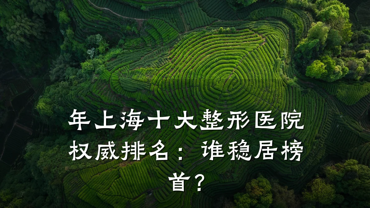 年上海十大整形医院权威排名:谁稳居榜首?